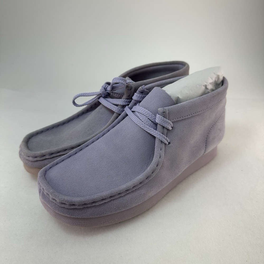 Clarks Originals Wallabee Boot Lilac Suede Women's Size 4 New In Box